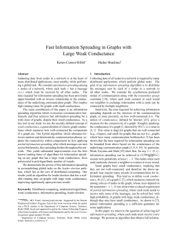 Fast Information Spreading in Graphs with Large Weak Conductance