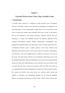 Chapter 3 Clustering Wireless Sensor Nodes Using