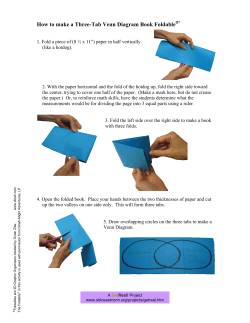 How to make a Three-Tab Venn Diagram Book Foldable