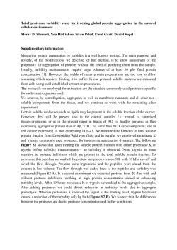 Total proteome turbidity assay for tracking global protein