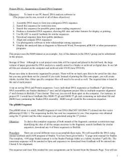 Project Four DNA Analysis