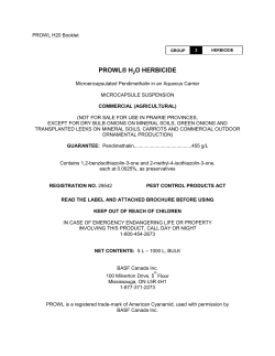 Proposed Prowl H2O Label, March 28, 2007