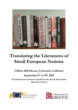 Conference Programme - University of Bristol