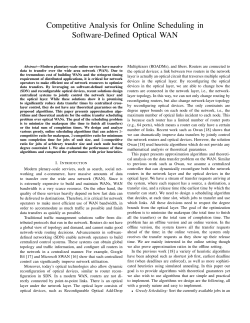 Competitive Analysis for Online Scheduling in Software