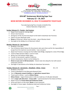 2017-80th Anniversary-Tulare World Ag Expo FINAL Itinerary