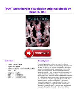 Strickberger s Evolution Original Ebook by