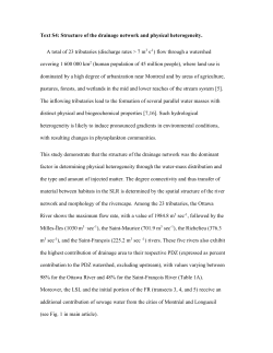 Text S4: Structure of the drainage network and physical