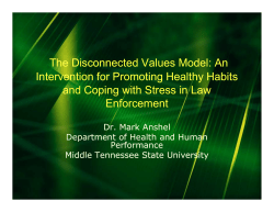 The Disconnected Values Model