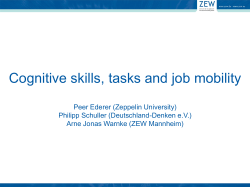 Cognitive skills, tasks and job mobility