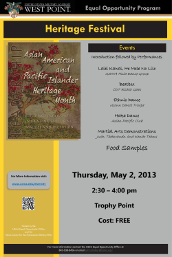 Equal Opportunity Program 2:30 &ndash; 4:00 pm Trophy Point Cost: FREE