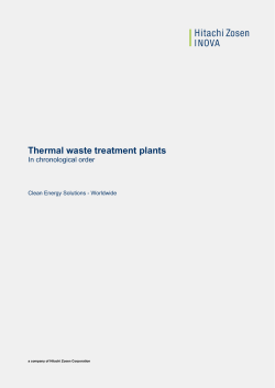 Thermal waste treatment plants