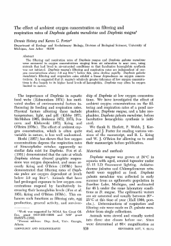 The effect of ambient oxygen concentration on filtering and