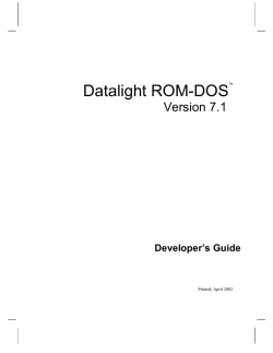 Datalight BIOS 1.0 - System operacyjny DOS, PC-DOS, ROM-DOS.