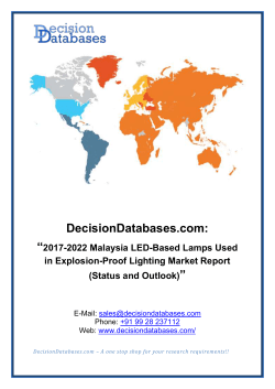 2017-2022 Malaysia LED-Based Lamps Used in Explosion