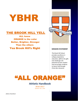 Brook Hill Athletic Handbook