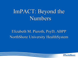ImPACT Beyond the Numbers