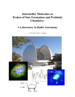 Radioastronomy of Interstellar Molecules