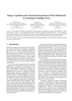 Image Acquisition and Automated Inspection of Wine Bottlenecks by