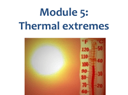 Thermal extremes