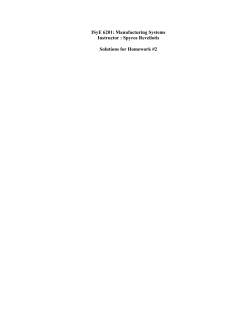 Chapter 1 - Georgia Tech ISyE