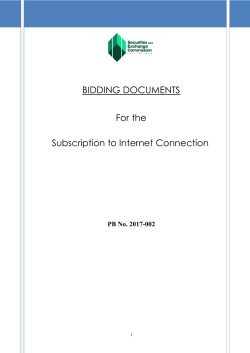 Philippine Bidding Documents - Securities and Exchange Commission