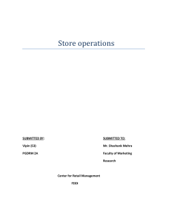 Store operations