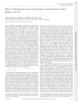 Effect of Background Colors on the Tuning of Color