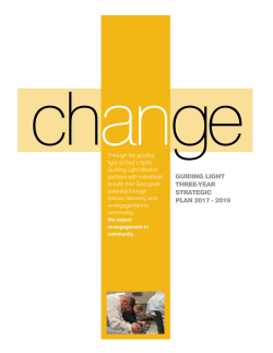 GUIDING LIGHT THREE-YEAR STRATEGIC PLAN 2017