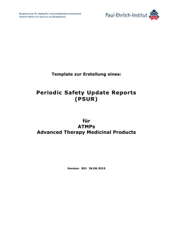 periodic safety update report (psur) - Paul-Ehrlich