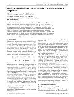 Specific parametrisation of a hybrid potential to simulate reactions in