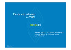 Plant-made influenza vaccines