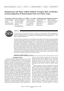 Instantaneous and Mean Aeolian Sediment Transport Rate - e-Geo