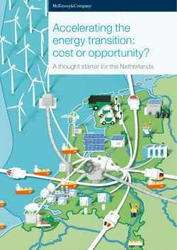 Accelerating the energy transition: cost or opportunity?