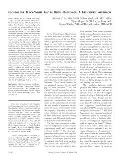 Closing the Black-White Gap in Birth Outcomes