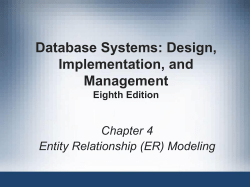 Design, Implementation, and Management Eighth Edition Chapter 4
