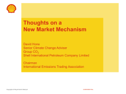 "Thoughts on a New Market Mechanism" (David Hone)
