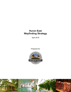 Huron East Wayfinding Strategy