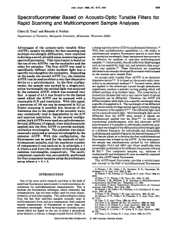 Spectrofluorometer Based on Acousto