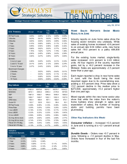 Industry reports on June home sales show the housing sector