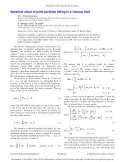 Spherical cloud of point particles falling in a viscous fluid