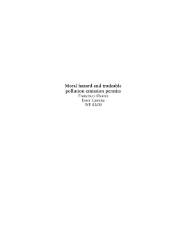 Moral hazard and tradeable