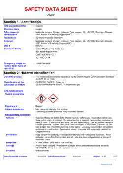 SDS Oxygen - Mada Medical