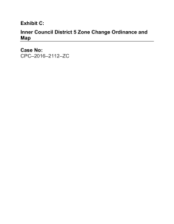 Exhibit C: Inner Council District 5 Zone Change Ordinance and Map
