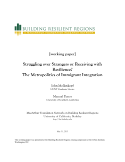 Struggling over Strangers or Receiving with Resilience?