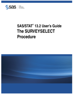 The SURVEYSELECT Procedure