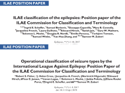 on the 2017 Classification of the Epilepsies