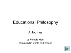 PowerPoint Presentation - Educational Philosophy