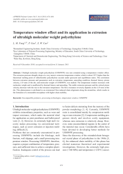 Temperature window effect and its application in extrusion of