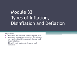 Module 33 Types of Inflation, Disinflation and Deflation