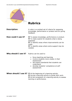 Rubrics
